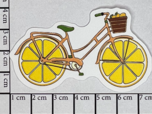 Cykel med citronhjul