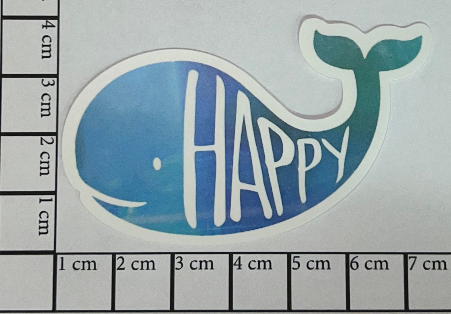 Glad val, happy whale