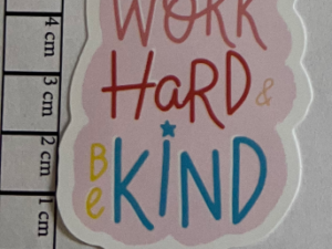 Work hard - Be kind